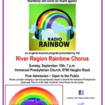 Radio Rainbow concert September 15 7pm at Immanuel Pres