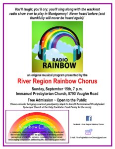 Radio Rainbow concert September 15 7pm at Immanuel Pres